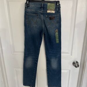 Wrangler Men's Denim Slim Straight Jeans